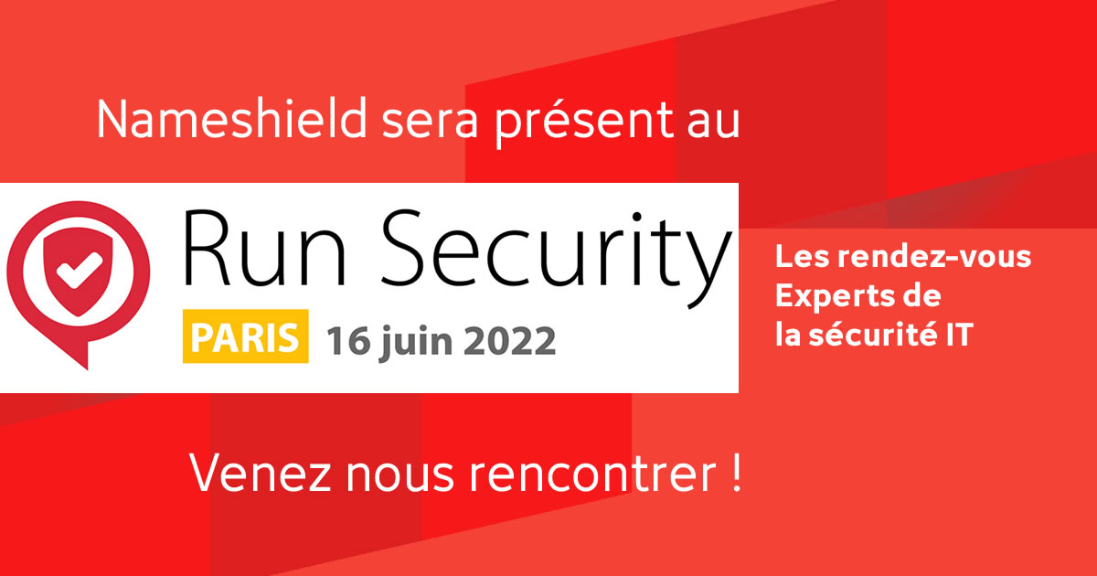 Nameshield sera présent au RUN SECURITY – Le 16 juin à La Défense