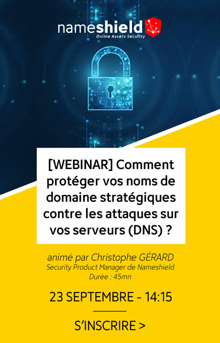 Webinar : Comment protéger vos noms de domaine stratégiques contre les attaques sur vos serveurs (DNS) ?