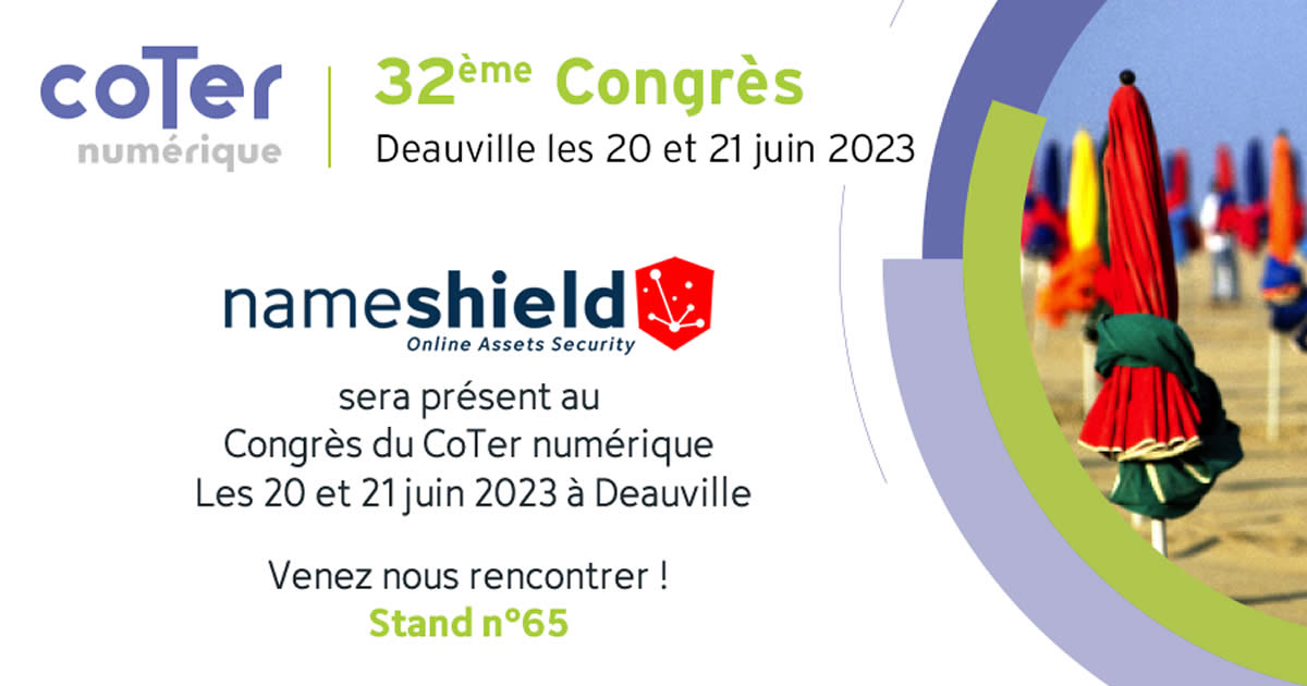 Nameshield sera présent au
32ème Congrès du CoTer numérique