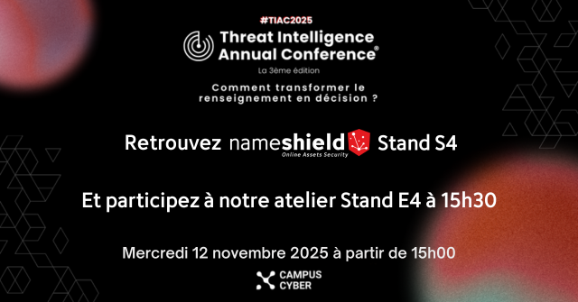 Nameshield sera présent au TIAC le 12 novembre 2025 - stand E4