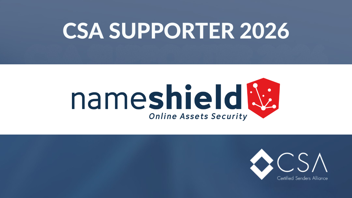 Nameshield devient sponsor du Certified Senders Alliance (CSA) sur sa solution DMARC