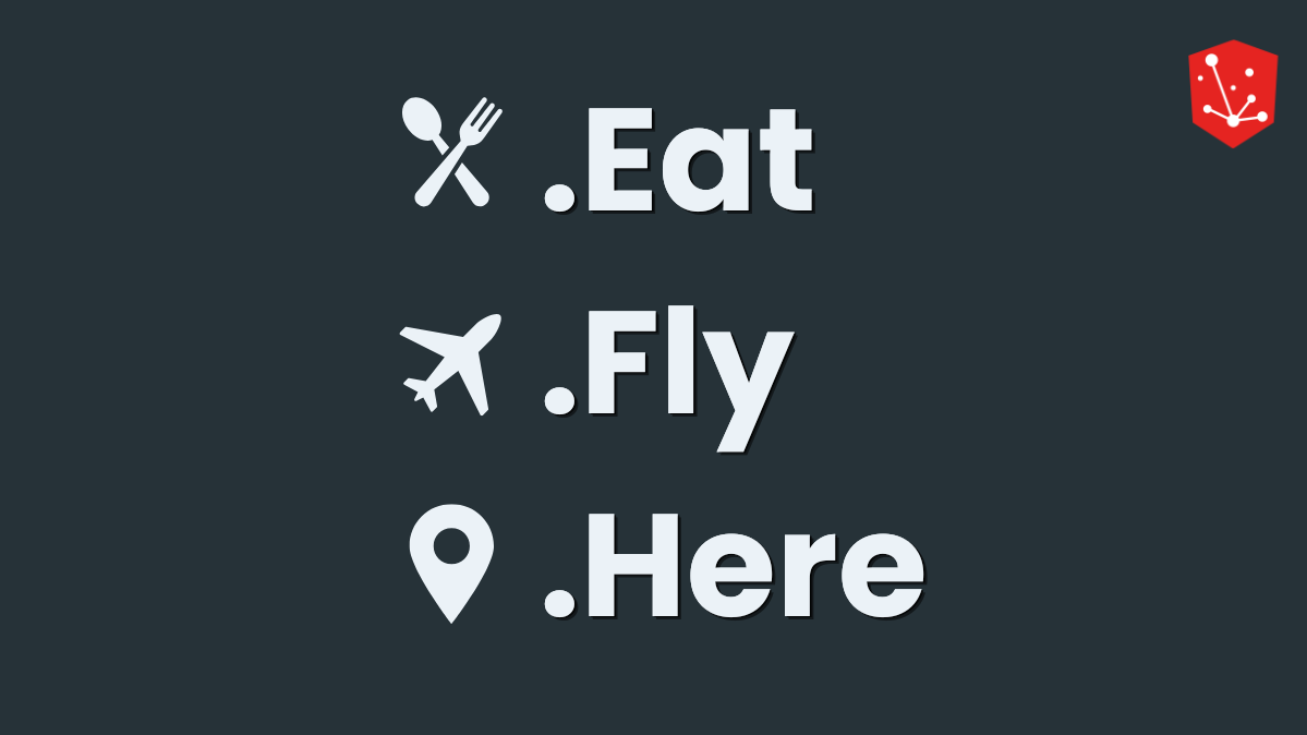 Google registry lance 3 nouvelles extensions : .eat, .fly et .here