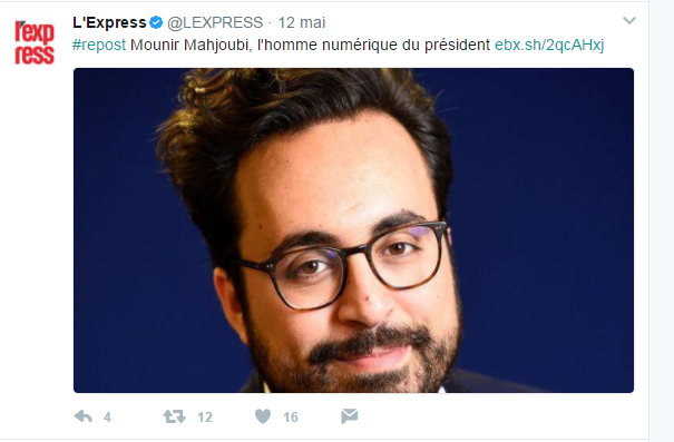 L'Express Twitter account - Cyber-blurring: the strategy used by Macron’s digital team to face cyberattacks