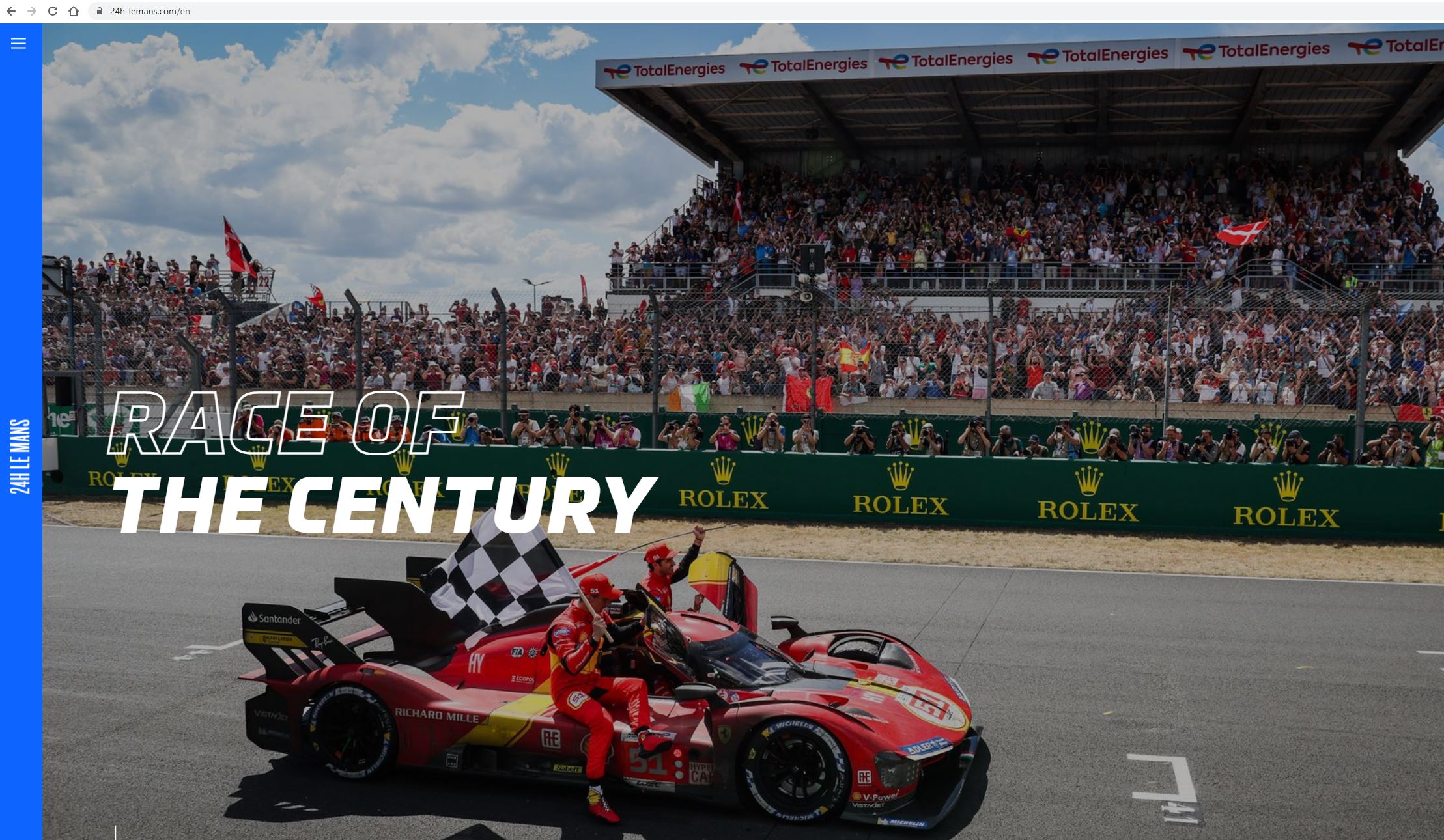 The Centenary of the 24 Hours of Le Mans Race